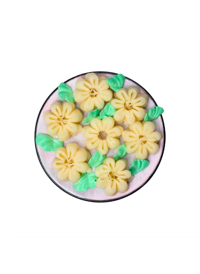 Restaurantware رأس أنابيب روسي، رأس أنابيب لتزيين كعكة الأزهار 1 ديزي - #2، مقاوم للتآكل، رأس تزيين من الفولاذ المقاوم للصدأ لتزيين الكريمة، قابل للغسل في غسالة الصحون، لتزيين الكب كيك، الكعك، أو البسكويت - Image 2