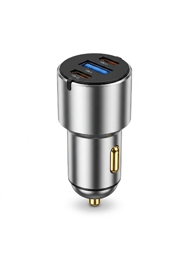 FIFTH ELEMENT IGNITE Nano Pro 60W Dual-Port USB-C Car Charger with PD3.0, QC3.0 & Multi-Protocol Fast Charging – Grey - Image 2