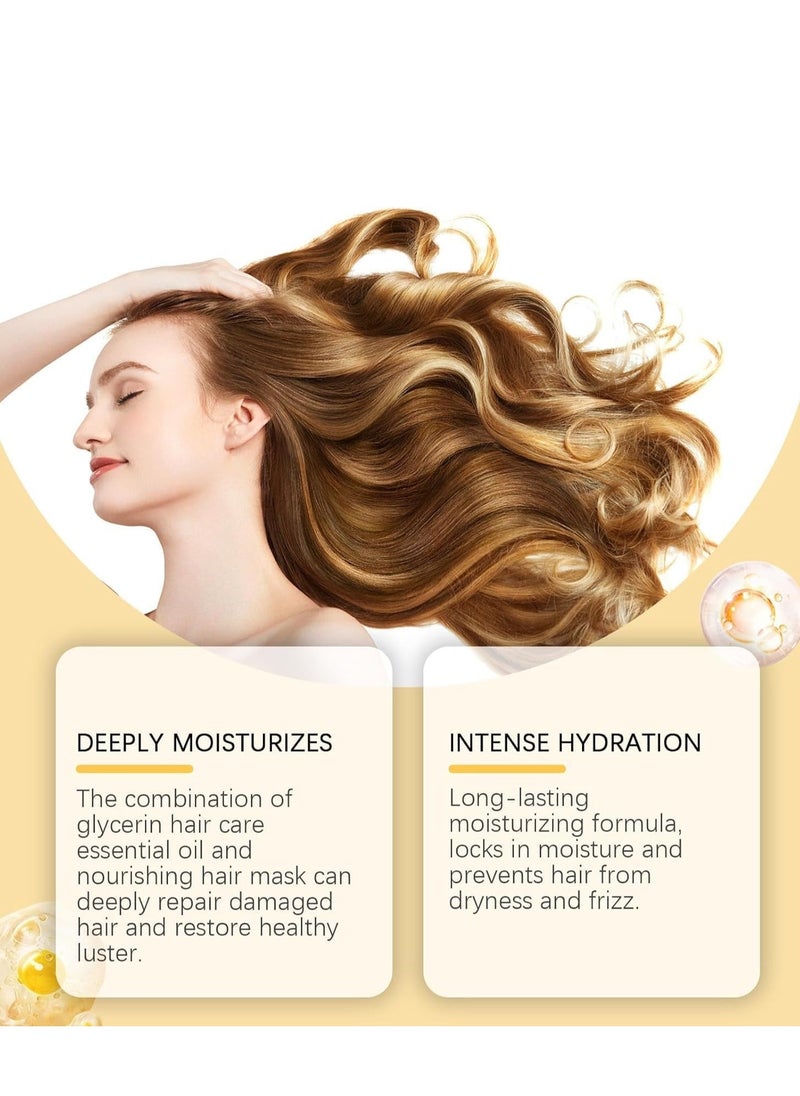 EELHOE Collagen Repair Hair Oil, Deep Hydrating Treatment Hair Oil, Keratin Hair Mask, Moisturizing and Nutritious Hair Serum for Damaged Hair Care, Deep Hydrating Treatment, Korean Hair Serum 50ml - Image 5