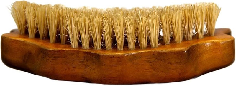 Kosher 100% Vegan Plant Based Bristle 360 Wave Brush, Hand Crafted with Ash Hardwood Detangler Hair Brush for Men and Women All Hair Textures Creates Layer Hair Waves - Image 1