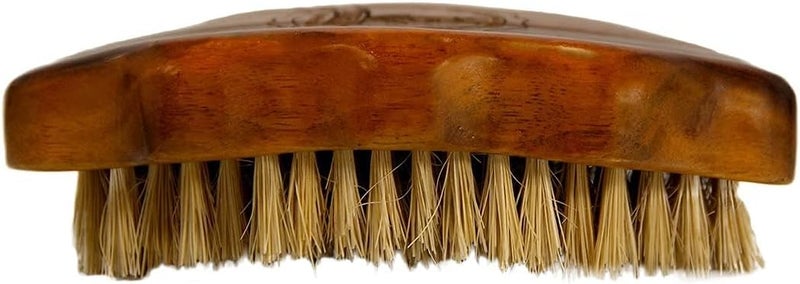 Kosher 100% Vegan Plant Based Bristle 360 Wave Brush, Hand Crafted with Ash Hardwood Detangler Hair Brush for Men and Women All Hair Textures Creates Layer Hair Waves - Image 2