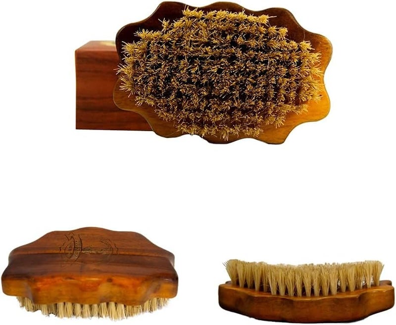 Kosher 100% Vegan Plant Based Bristle 360 Wave Brush, Hand Crafted with Ash Hardwood Detangler Hair Brush for Men and Women All Hair Textures Creates Layer Hair Waves - Image 4