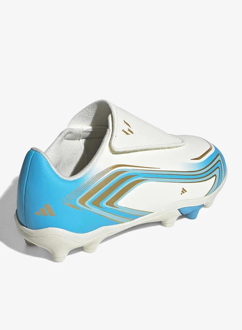 Adidas IVORY/SEBLBU/ICEBLU Kids F50 Messi Club Vel Fg/Mg  | Best Price UAE