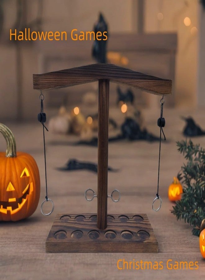 ZLSYCH Board Games for Indoor/Outdoor Family & Party Fun - Ring Toss Game Set with Easy Assembly, Perfect for Halloween Games, Thanksgiving, Christmas Parties & White Elephant Exchanges - Portable Design - Image 5