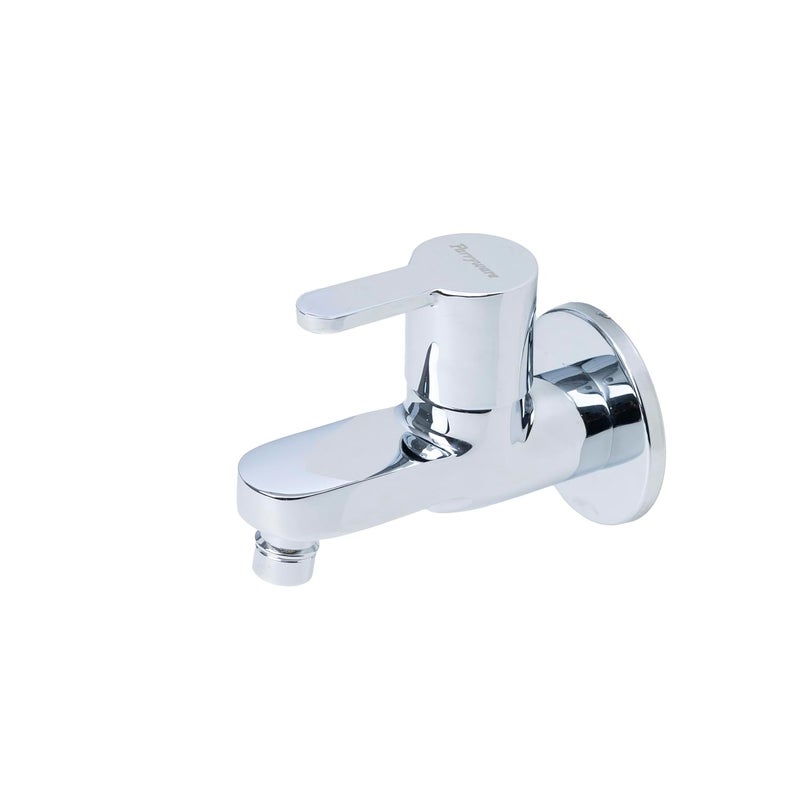 Parryware Claret Series Wall Mounted WC Area BIB Cock with Nozzle (Chrome) | Top Lever, Brass Body | Bib Tap for Bathroom, Toilet, Home | G5279A1 - Image 2