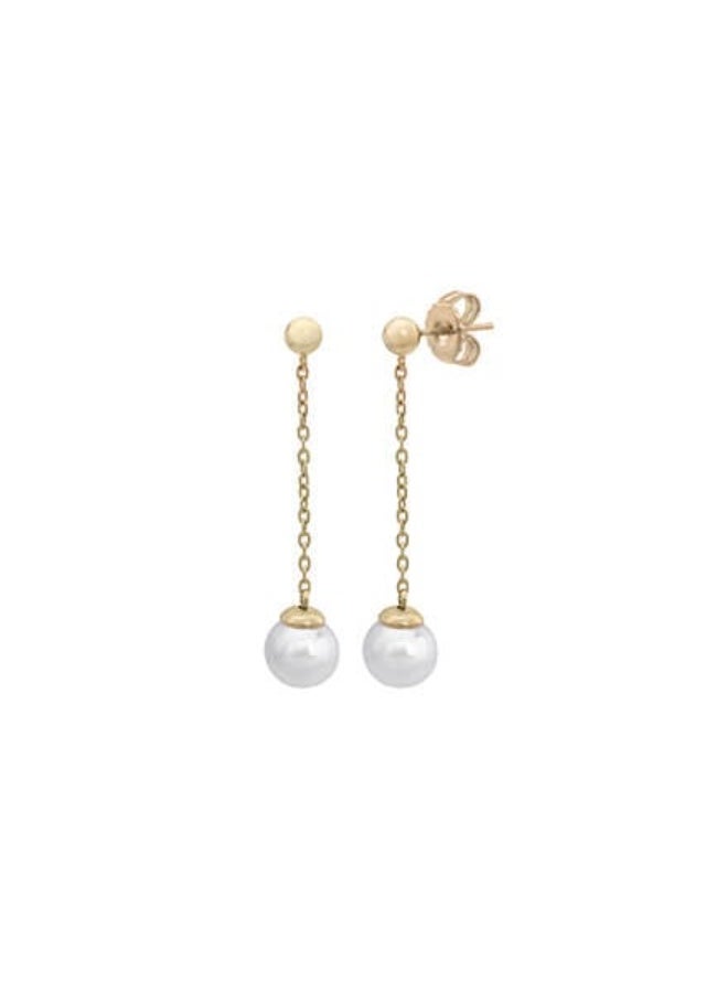 Luxuria Luli earrings. The design is characterized by being a dangling hoop that combines simplicity and classic elegance. - Image 3