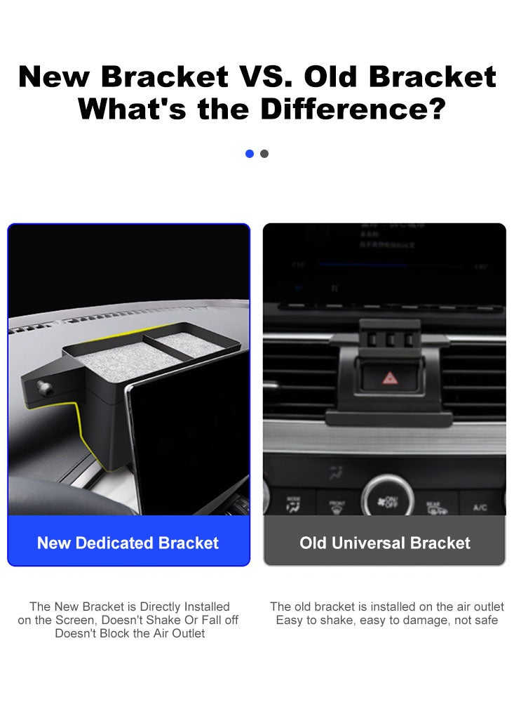Perfii Car Phone Holder with Storage Box Tray Console Navigation Screen Cell Phone Holder for BYD Atto 3 Yuan Plus  - Image 5