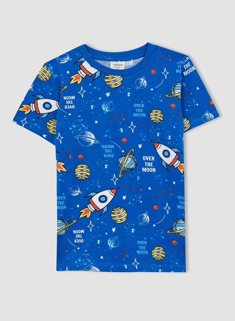 DeFacto Kids Rocket Print Pyjama Set