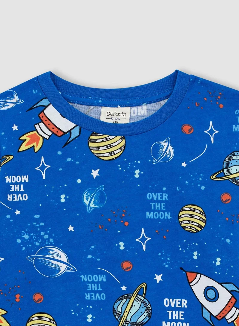 DeFacto Kids Rocket Print Pyjama Set