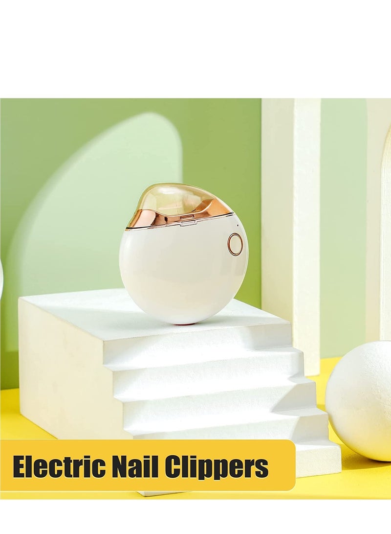 Automatic Nail Clipper, Electric Nail Clippers Automatic Safety Fingernail Cutter and Filer Rechargeable Nail Trimmer Nail Scissors Gift for Caregivers, Elderly, Adults, Children, Care Communities - Image 5