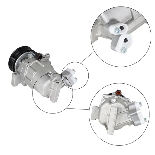 Silscvtt A/C Compressor with Clutch Replacement for Nissan Tiida Versa 92600CJ60A CO 11155C - Image 4