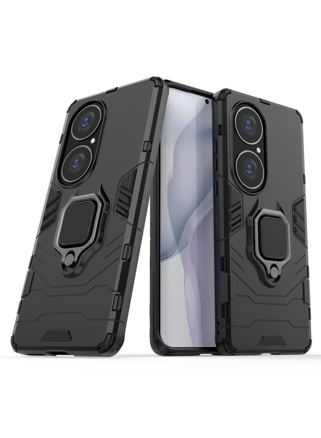 Zaboon Case For Huawei P50 Pro PC + TPU Shockproof Protective Case with Magnetic Ring Holder - Image 2