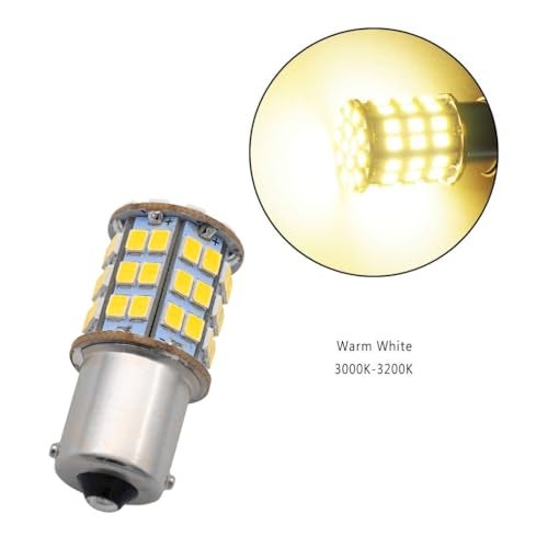 GRV Ba15s 1156 1141 LED Bulb 4W 56-2835SMD Super Bright AC/DC12V-24V 40W Halogen Replacement for RV Trailer Camper Motorhome Interior Lights Warm White Pack of 6 - Image 4
