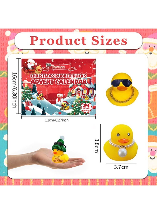  دومو تقويم المجيء لبطاطات المطاط لعيد الميلاد، صندوق ألعاب عشوائية لبطات صغيرة، بطات مطاطية لـ 24 يومًا من العد التنازلي لعيد الميلاد، ألعاب حمام ممتعة للأطفال الصغار، هدايا حفلات استقبال المواليد، هدايا تقويم المجيء للبنات للأعياد وعطلات عيد الميلاد، هدايا وحفلات للأطفال والبنات - Image 2