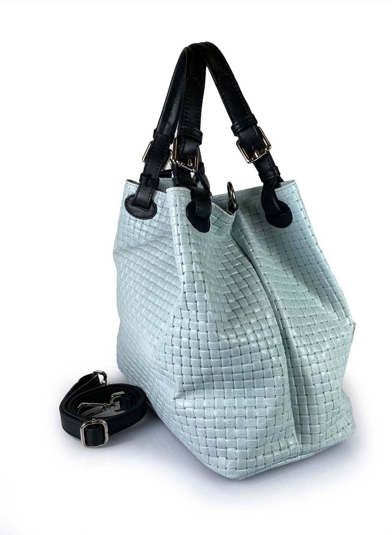 Woven Hobo Handbag  - Image 3