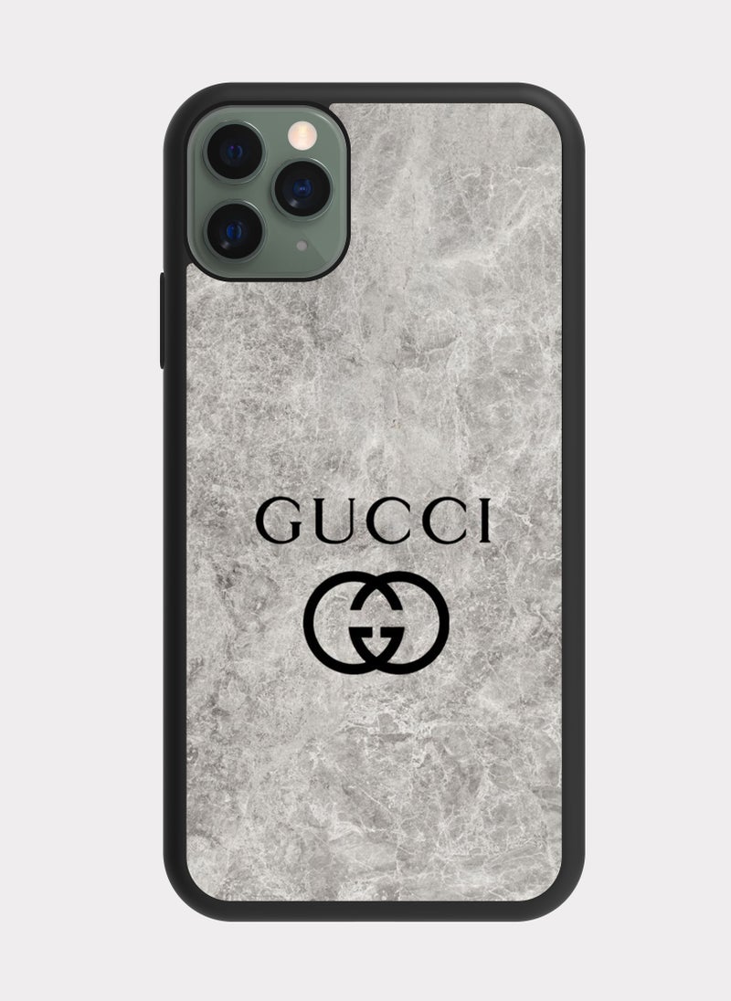 بكسلات كفر ايفون 11 برو ماكس غوتشي رمادي - Image 1