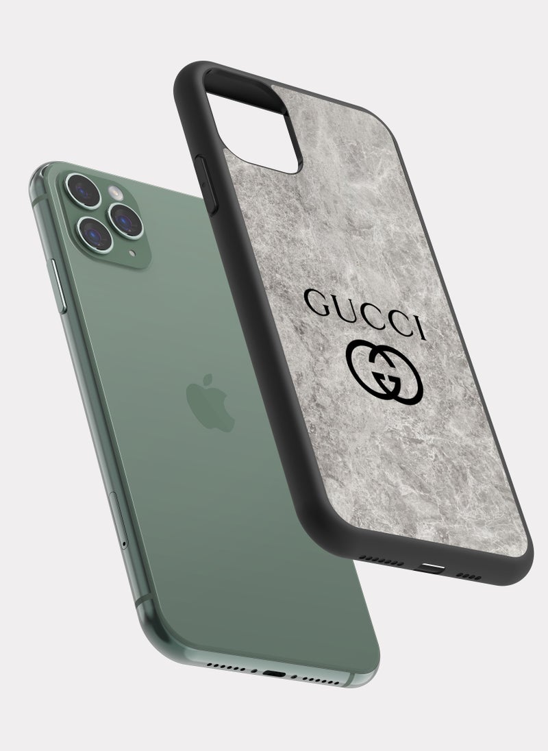 بكسلات كفر ايفون 11 برو ماكس غوتشي رمادي - Image 2