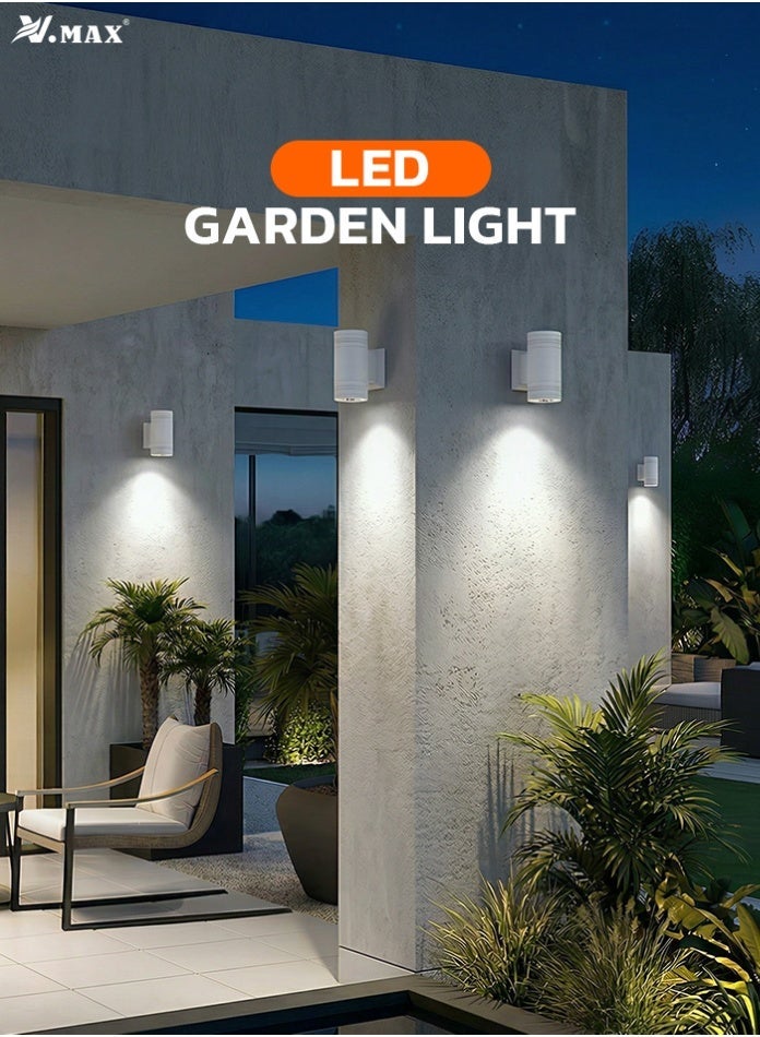 Vmax 1 Piece Outdoor LED Wall Light 16.3 cm – 2000LM, Aluminum Waterproof 90x163x144mm Exterior Sconce (6500K Cool White) - Image 3