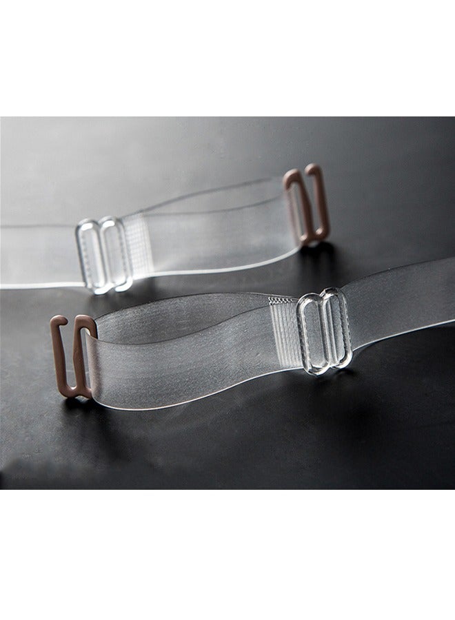 3 Pair Adjustable Bra Strap Soft Transparent Shoulder Strap  - Image 2