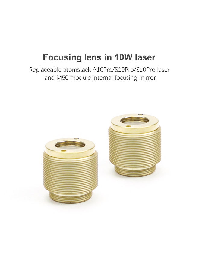 ATOMSTACK 2PCS 10W Replacement Focusing Lens for A10Pro/S10Pro/X7Pro Laser Module / M50 Module / XT30S40 Module Internal Focusing Lens  - Image 3