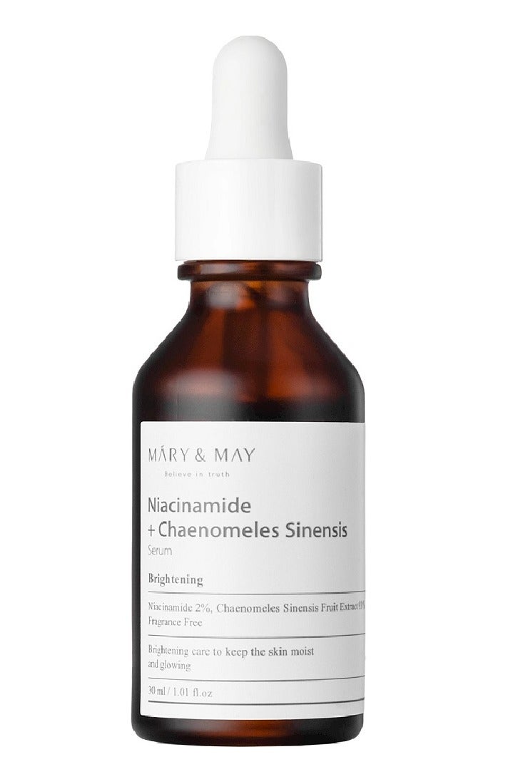 MARY & MAY Máry & May Niacinamide + Chaenomeles Sinensis Serum - Brightening Benefits for All Skin Types 30ml - Image 1