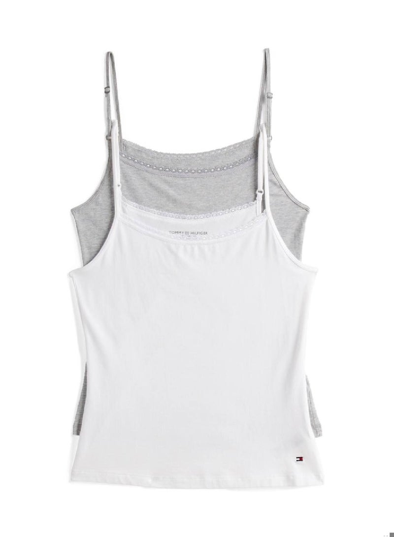 TOMMY HILFIGER 2-Pack Premium Essential Lace Trim Camis 