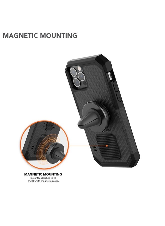 Rokform Magnetic Air Vent Mount, Super Grip Car Truck & Van Vent Clip, Aluminum Cell Phone Holder, Removable Vent Magnet Mount, Specially Designed for Rokform Cases (Black) - Image 2