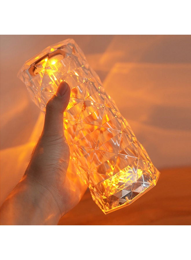 مصباح ألماس كريستال LED لون 16 شفاف 21 سم - Image 5