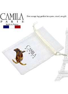 CAMILA Paris Cp1432 French Hair Clip For Women Tokyo 3 Teeth Ponytail Holder Girls Hair Claw Clips Jaw Fashion Durable Styling Hair Accessories For Women Strong Hold No Slip Grip Made In France  - Image 5