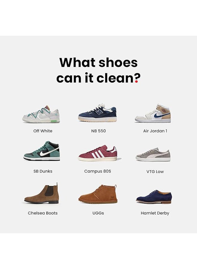 SHOEGR Suede Shoe Cleaning Kit ,Suede Cleaner with Eraser Shoes Stain Erasers Suitable for Suede, Nubuck & Leather - Image 5