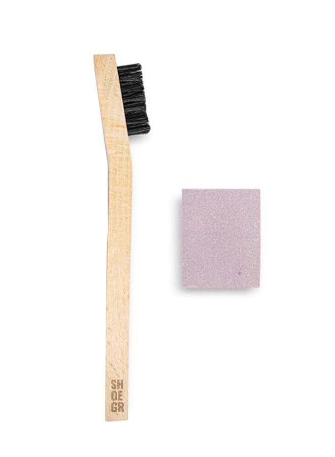 SHOEGR Suede Shoe Cleaning Kit ,Suede Cleaner with Eraser Shoes Stain Erasers Suitable for Suede, Nubuck & Leather - Image 1