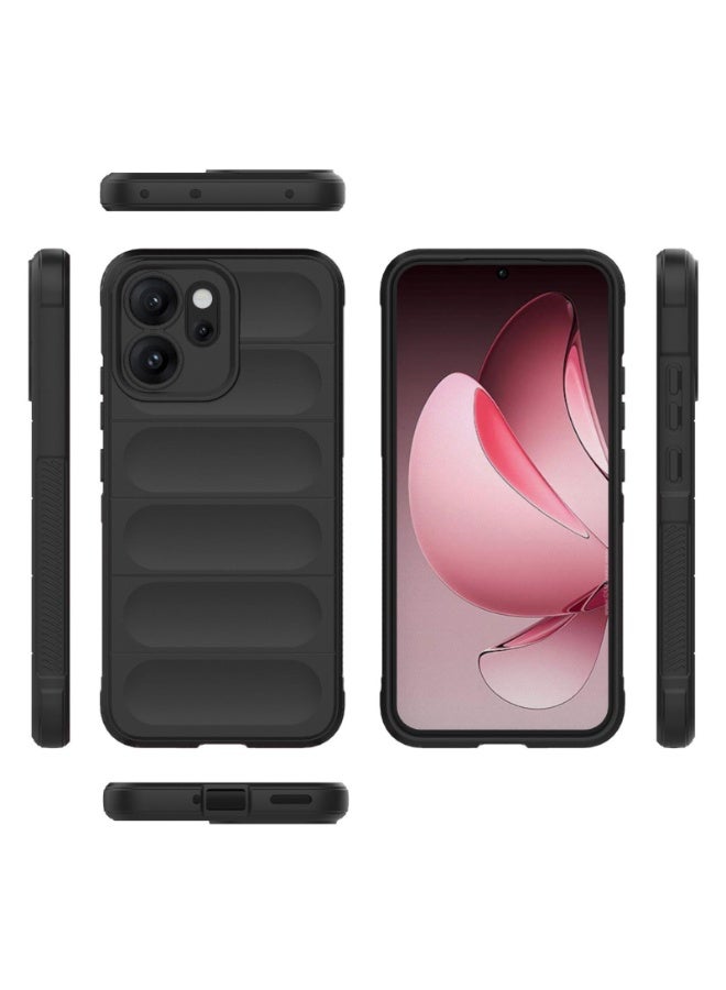 Phone case cover Magic Shield TPU + Silicone Shockproof Phone Case For   Oppo Reno 14F (Black) - Image 3