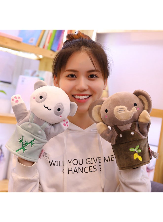 Animal Hand Doll Toy Mouth Movements Children Ventricle Gloves Performance Muppet Monkey Finger Doll Plush Doll-Color:Koala-Height:24CM*15CM  - Image 5