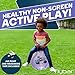 Flybar Hopper Ball for Kids Inflatable Bouncy RideOn Ball wHandle for Indoor Outdoor Active Play Includes Pump Jump Ball Toy for Boys Girls Supports Up to 165 lbs Ages 3 18Inch Small - Image 4