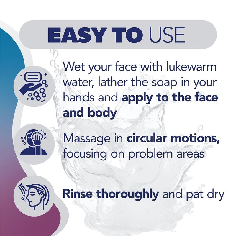 Asepxia Acne Treatment Bar Soap with Baking Soda | Face Wash, Deep Cleansing, Natural Extracts, Gentle Daily Use, 1.8% Salicylic Acid for Pimples & Blackheads, 4 Oz, 5-Pack - Image 5