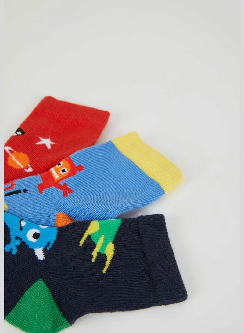 DeFacto 3 Pack BabyBoy High Cut Socks
