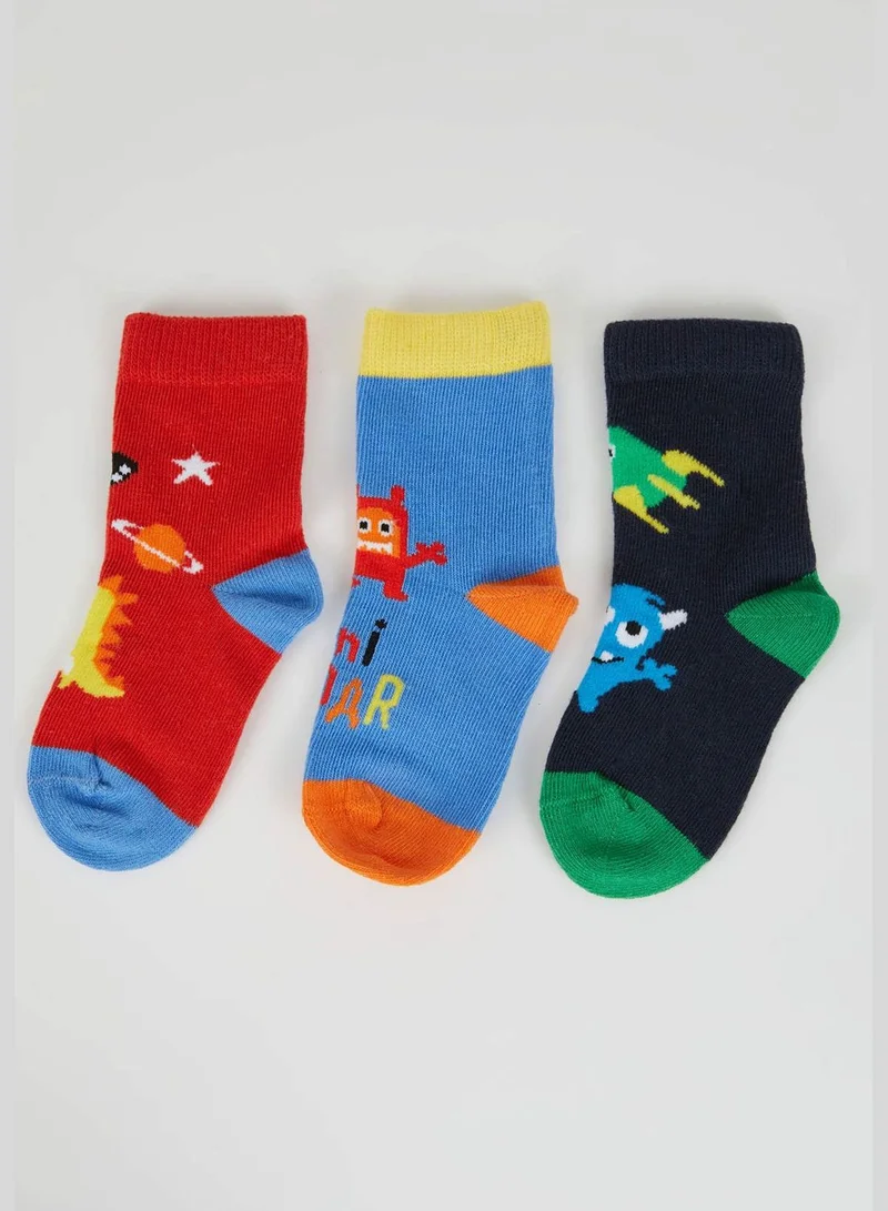DeFacto 3 Pack BabyBoy High Cut Socks