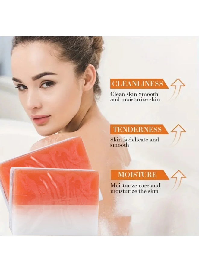 CKTUING Turmeric Soap – Natural Brightening & Cleansing Bar for Face & Body – Gentle Herbal Formula for All Skin Types – Hydrating, Exfoliating, & Soothing – Suitable for Men, Women, Kids, and Seniors - Image 4