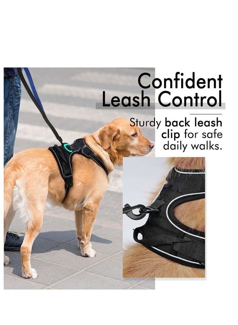Cool Baby COOLBABY Dog Chest Strap Anti-pull Pet Chest Strap Adjustable Outdoor Pet Vest 3M Reflective Strip Oxford Fabric Material Dog Vest Easy To Control Suitable For Small Medium And Large Dog - Image 5