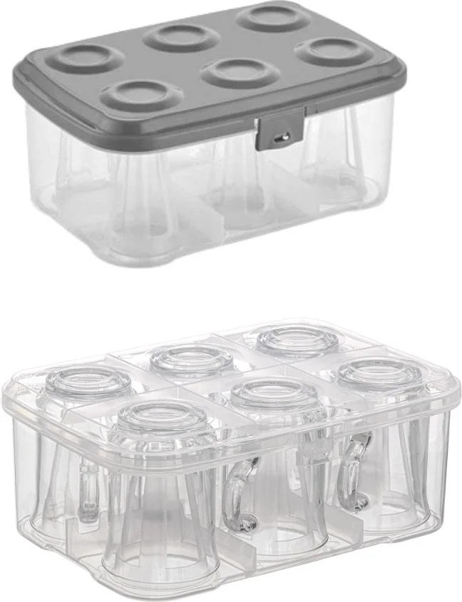 بييف Urve Tea Glass Water Glass Cup Mug Carrying Protective Apparatus Container Set of 2