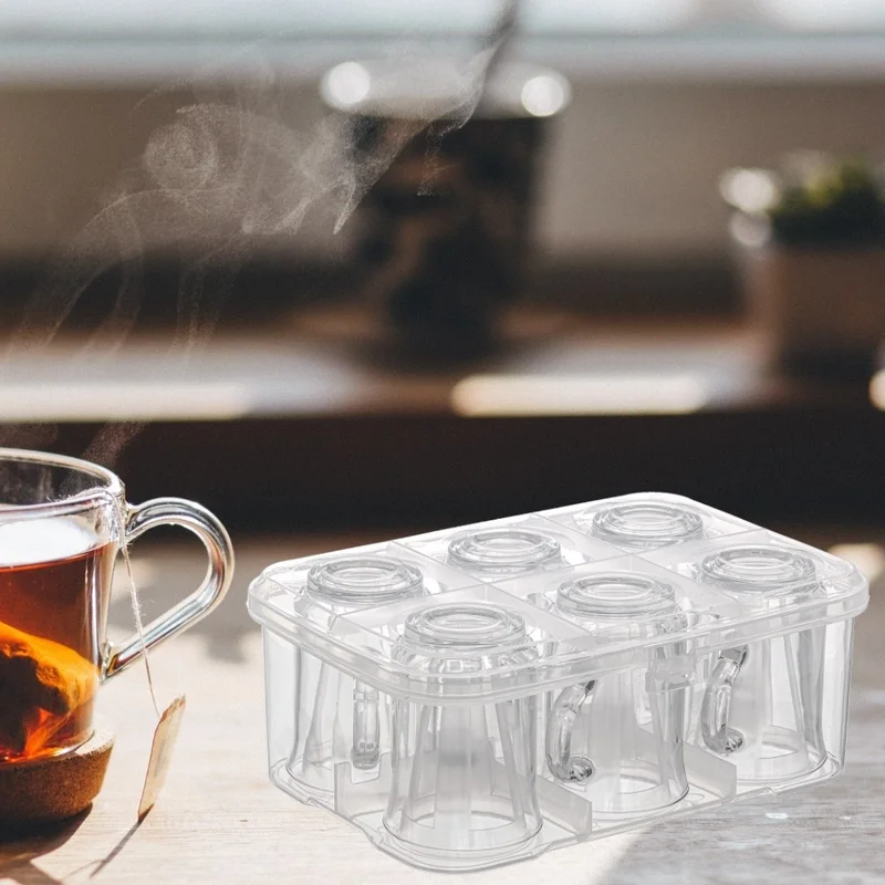 بييف Urve Tea Glass Water Glass Cup Mug Carrying Protective Apparatus Container Set of 2