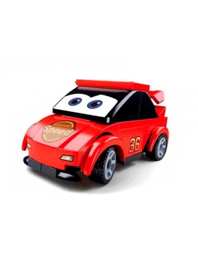 Sluban Sluban - Power Bricks Red Car Model with Eyes 45 Pieces - M38-B1071A  - Image 2