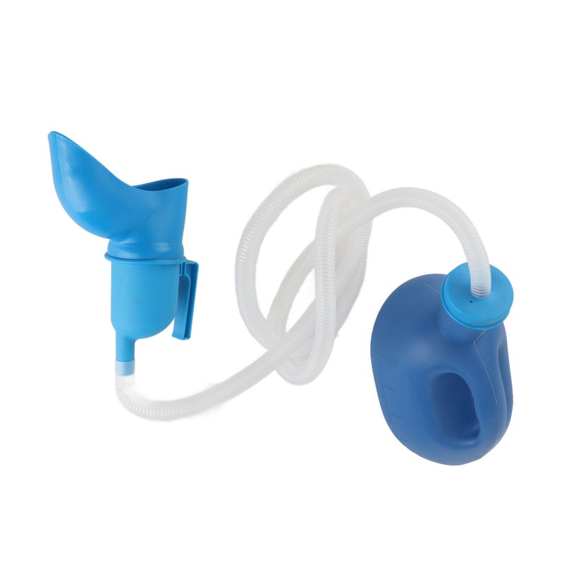 Unisex Potty Urinal 2000ML Capacity Leakproof Urinal Bottle with Flexible Long Tube for Elderly - Image 2