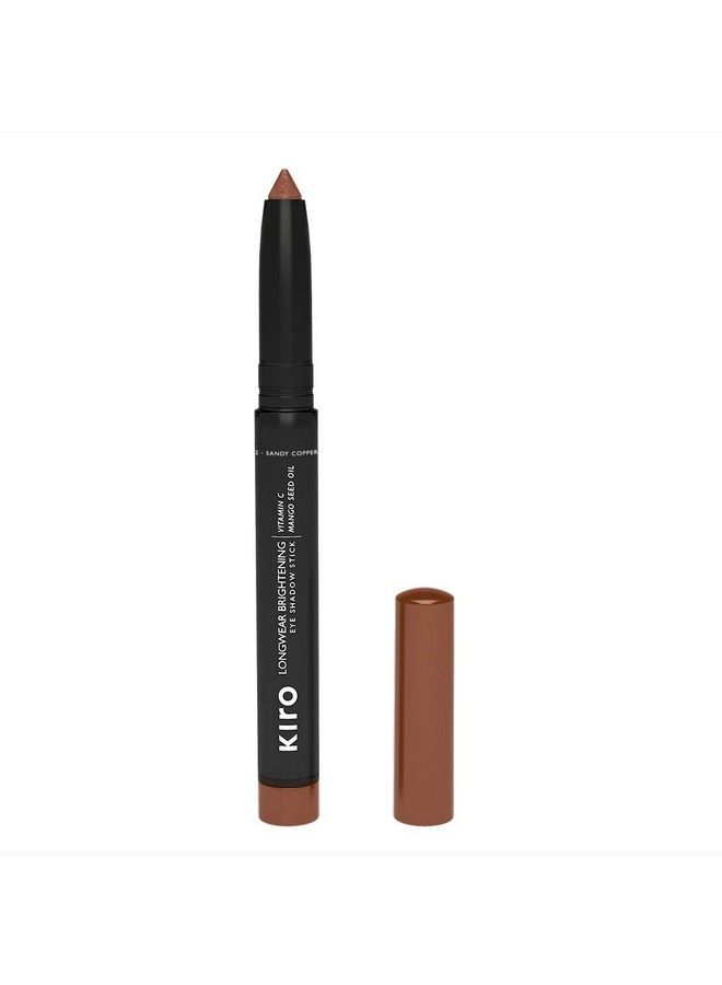 KIRO Matte Finish Long Wear Brightening Waterproof Vegan No Parabens Vitamin C &Mango Seed Oil Intense Pigmentation Non Toxic Eye Shadow Stick (Sandy Copper 1.4 G) - Image 2
