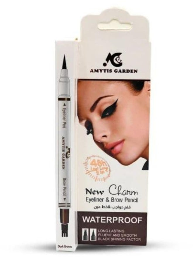 Eyebrow Pencil & Eyeliner Waterproof Dark Brown - pzsku/ZD11853E44528FC2E615FZ/45/_/1724232796/0ad8ac48-f707-4bdf-832a-650359943a65