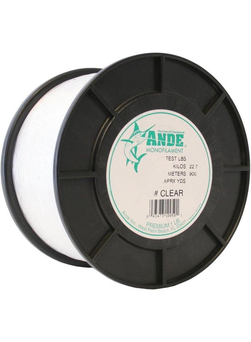 ANDE Ande A1-25C Premium Monofilament, 1-Pound Spool, 25-Pound Test, Clear Finish - Image 2