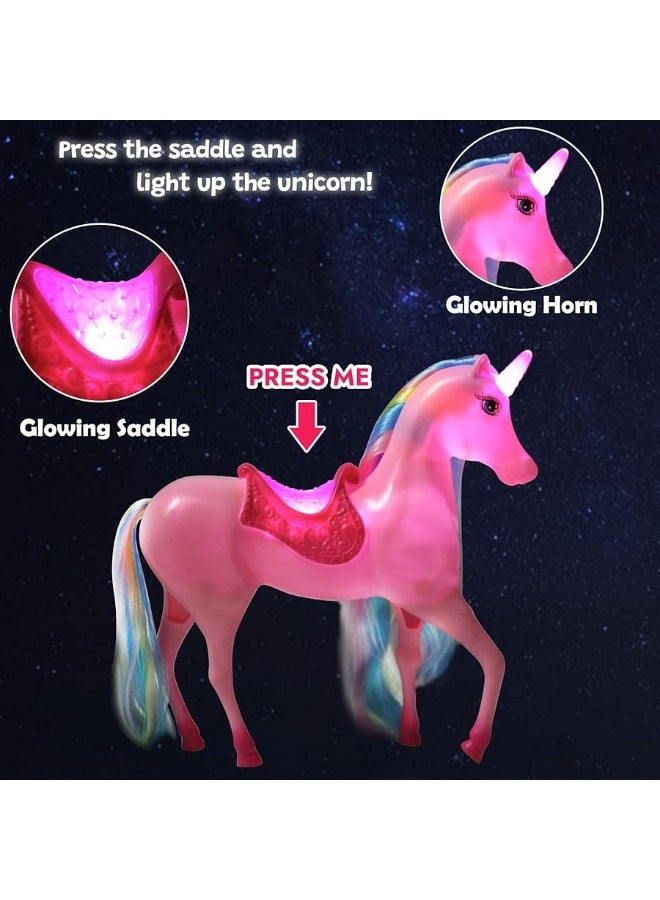 BETTINA Magical Light Unicorn Princess Dolls Set, Unicorn Toys for Girls, Horse Toys with Rainbow Mane and Tail, Princess Toys, Unicorn Gifts for Girls - Image 4