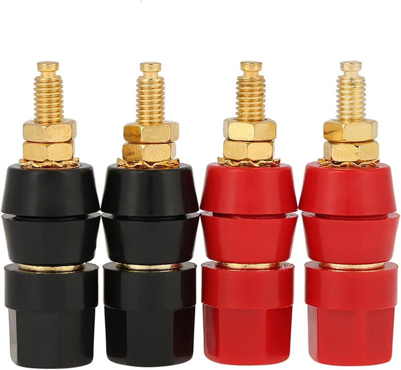 LiebeWH Speaker Binding Post, Gold Plated Amplifier Connector for Audio Equipment, Easy Installation for Microphones and Sound Consoles - Image 3