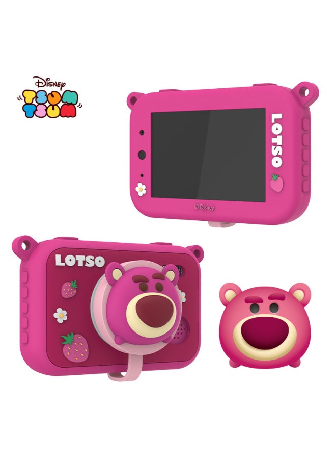 Disney Strawberry Bear Children's Digital Camera Can Take Pictures Of Baby Boys And Girls Shaking Sound Network Red HD Small SLR-Color:S9 Winnie The Pooh +32g  - Image 4