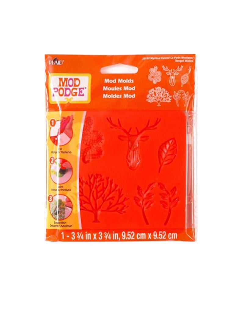 PLAID Mod Mold 3.75in x 3.75in Mystical Forest  - Image 3